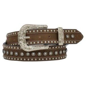 M&F Western Angel Ranch Women's Small Studded Gun Shells Belt DA3742